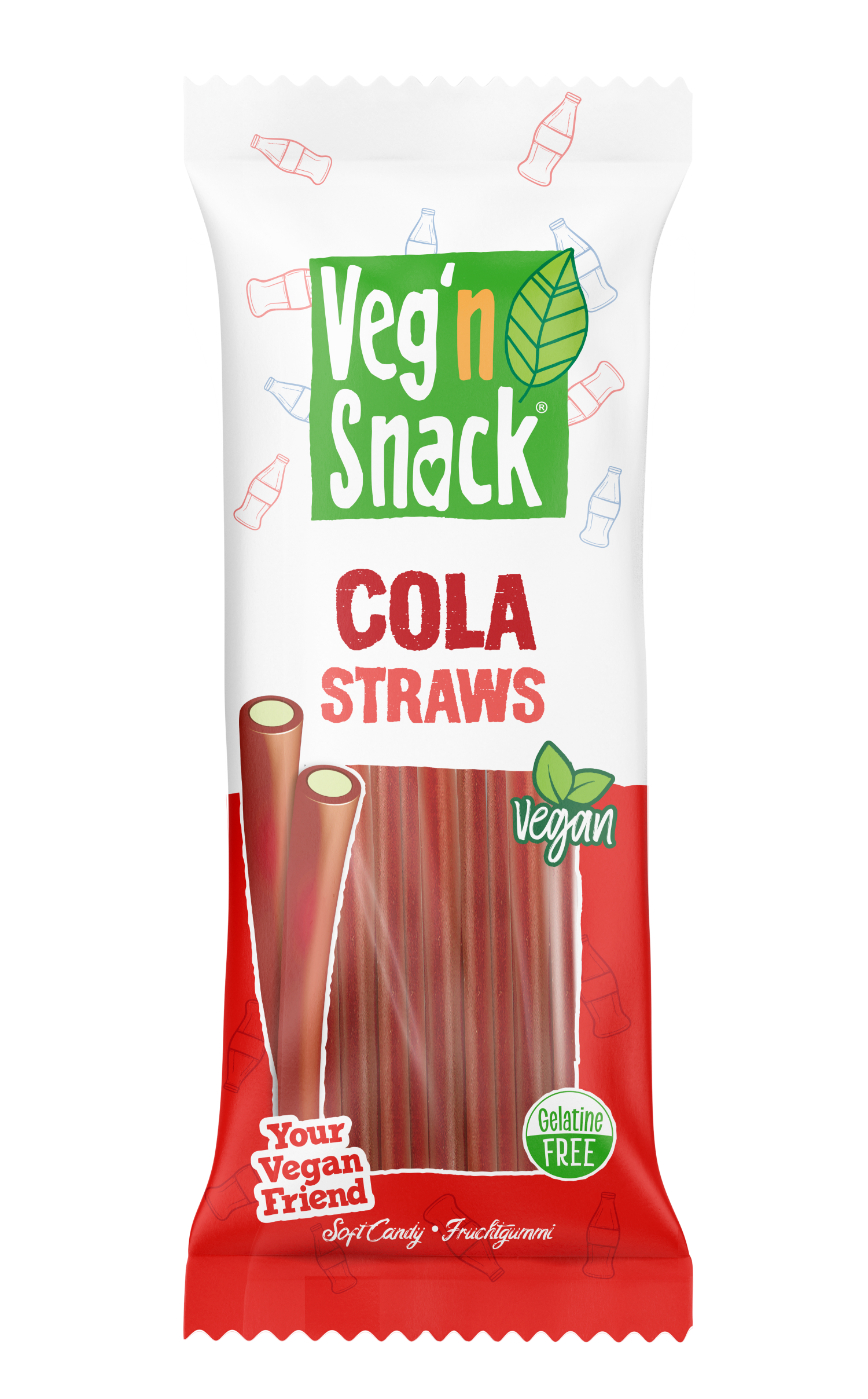 Veg'n Snack Cola Straws 170G