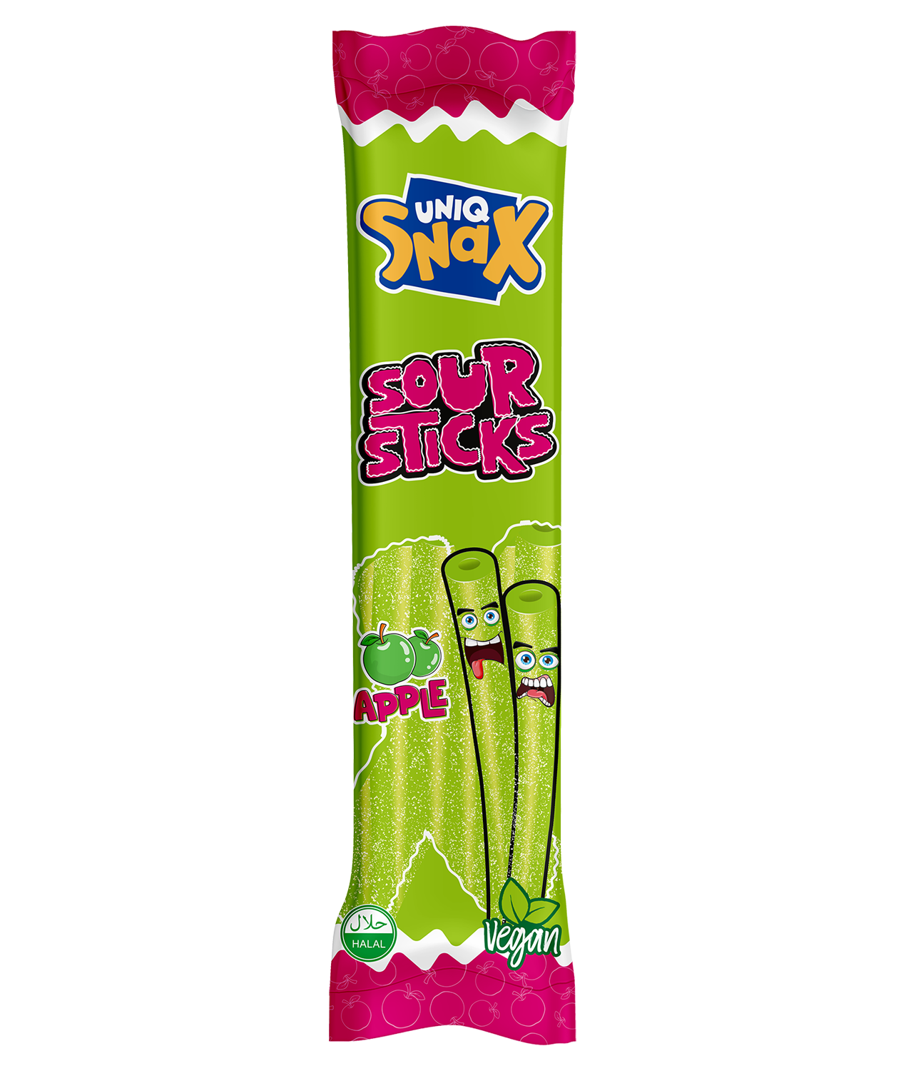 Uniq Snax Apple Sour Sticks 18-30g