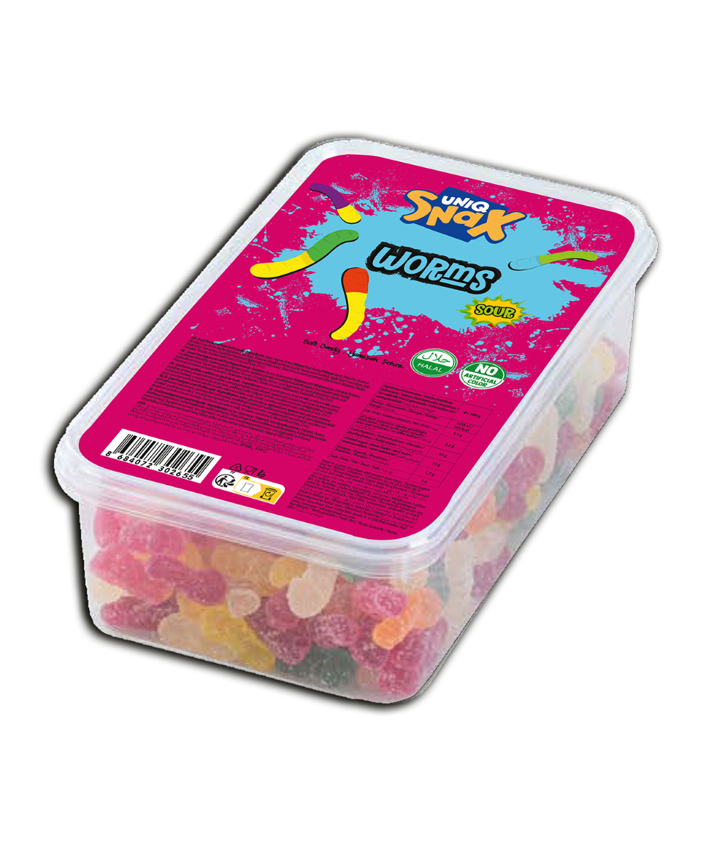 Uniq Snax Worms 250G